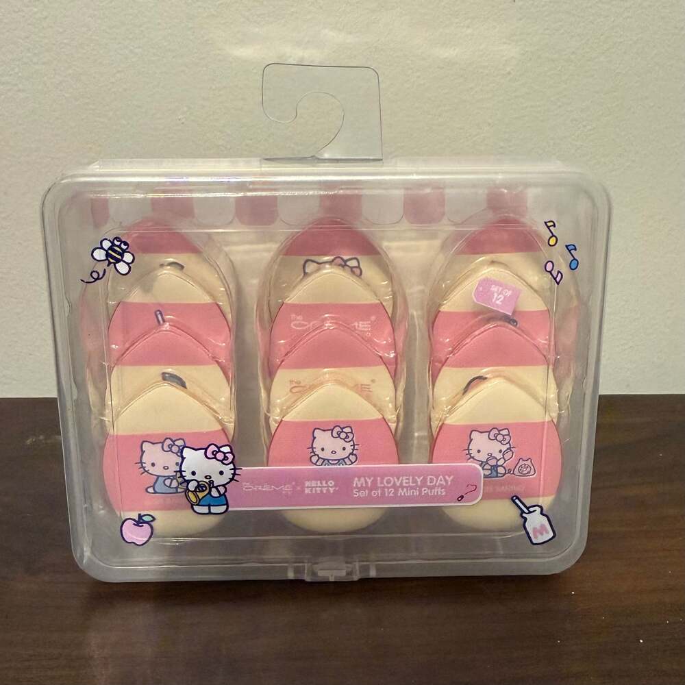 The Crème Shop x Hello Kitty "My Lovely Day" Mini Beauty Puffs - Set of 12